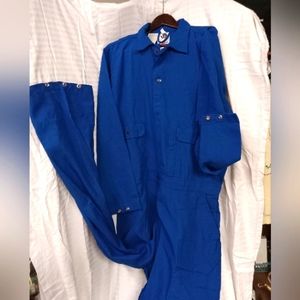 Wenaas Anti Flame Overalls/Coveralls Mechanics, Repairman Chemical Plants, Sz 48